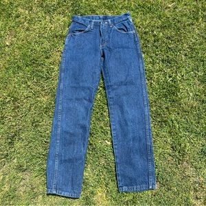 vintage dark wash rustler jeans🫶